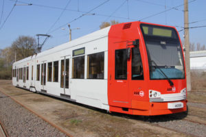 DC motors operate the master controller in trams